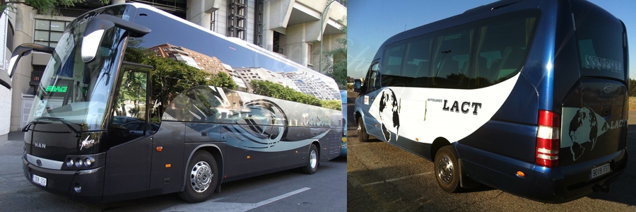 Autobuses y microbuses para despedidas en Santiago